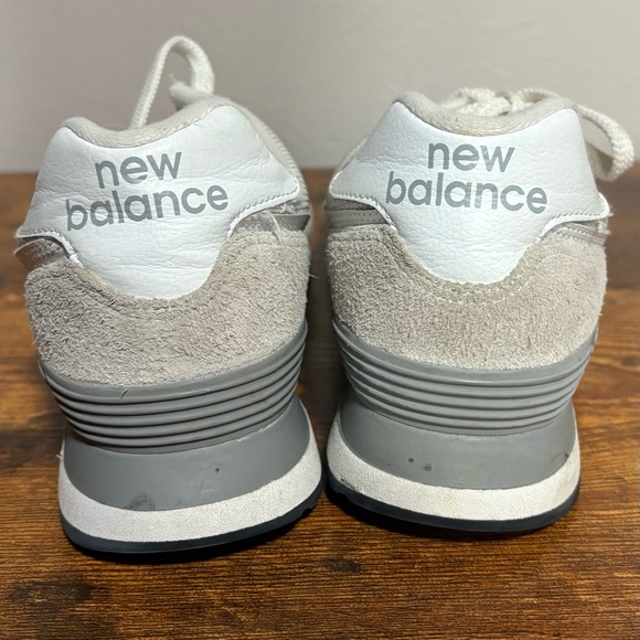 New Balance 574 Men's Light Gray Sneakers - Picture 3 of 8